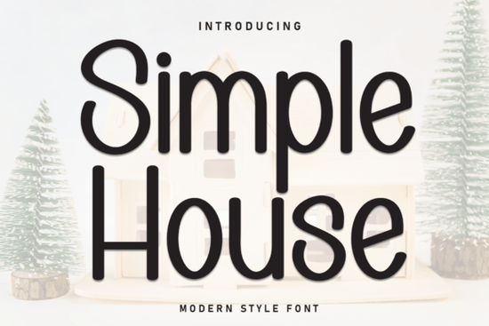 Simple House Font Font